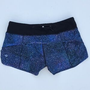Lululemon Run Speed Shorts In Multi Strive Mermaid Size 6